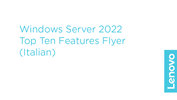 Windows Server 2022 Top Ten Features Flyer (Italian)